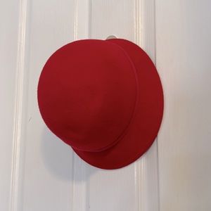 Red wool hat